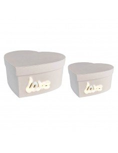 Set 2 cutii inimă model...