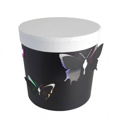 Set 2 cutii rotunde cu fluturi și...