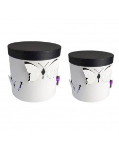 Set 2 cutii rotunde cu...