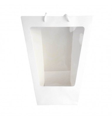 Pungi trapez din hârtie cu fereastră...