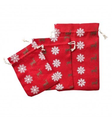 Săculeți textili fulgi de zăpadă...