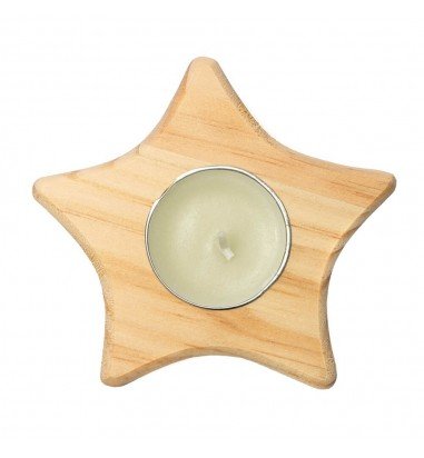 Suport lumânare din lemn - STEA