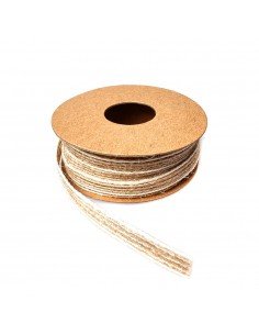 Bandă iută cu margini albe...