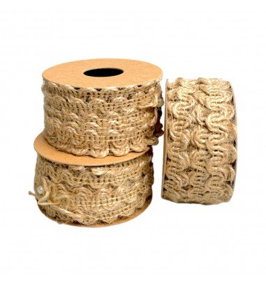 Bandă iută ondulată - 5mm x 5m