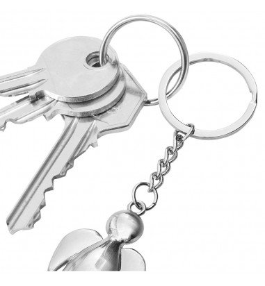 Inele breloc argintii 2.5cm cu lanț...