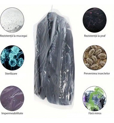 Huse transparente pentru haine (set...