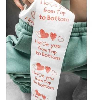 Hartie igienica I LOVE YOU XL