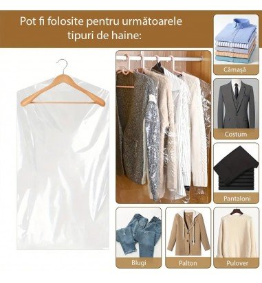 Huse transparente pentru haine (set...
