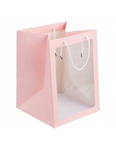 Pungi hârtie cu fereastră -...