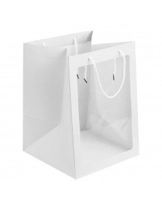 Pungi hârtie cu fereastră -...