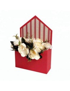 Cutie solidă tip plic - roșu