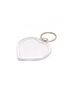 Breloc inimă transparent...