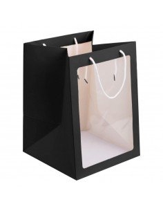 Pungi hârtie cu fereastră -...