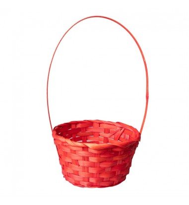 Coșuleț mediu ratan rotund cu mâner...