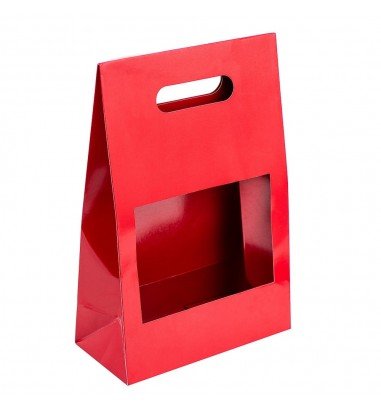 Cutii cu fereastră și mâner - roșu...