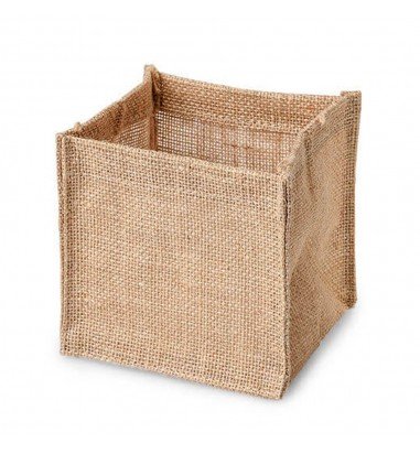 Cutie pătrată din iută 15x15x15cm