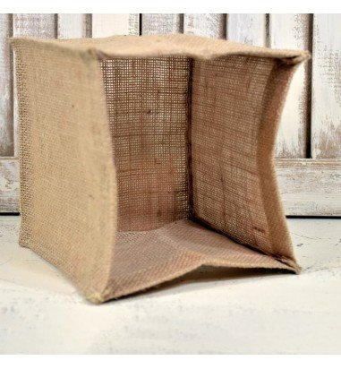 Cutie pătrată din iută 15x15x15cm