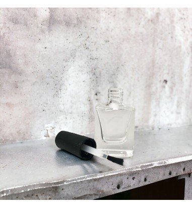 Sticluță transparentă pătrată cu...