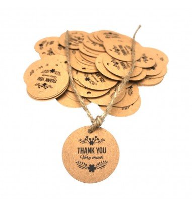 Etichete din hârtie rotunde Thank you...