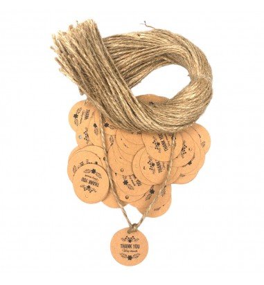 Etichete din hârtie rotunde Thank you...