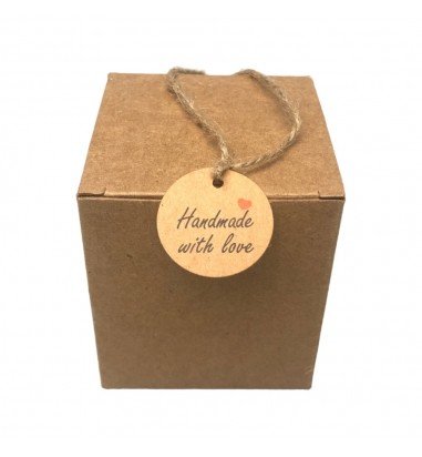 Etichete din hârtie rotunde Handmade...