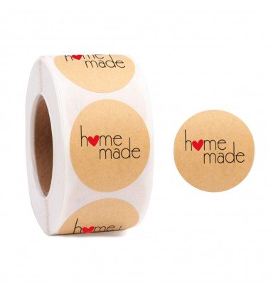 Rolă 500 stickere rotunde Homemade...