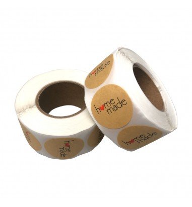 Rolă 500 stickere rotunde Homemade...