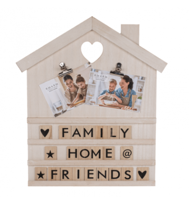 Tablou decorativ Home cu 2 poze si 90...