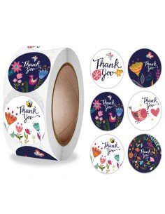 Rolă 500 stickere rotunde...