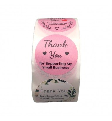 Rolă 500 stickere rotunde 2.5cm - mix...