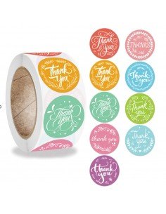 Rolă 500 stickere rotunde...