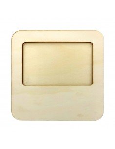 Ramă foto lemn - pătrat