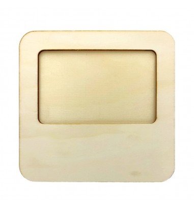 Ramă foto lemn - pătrat