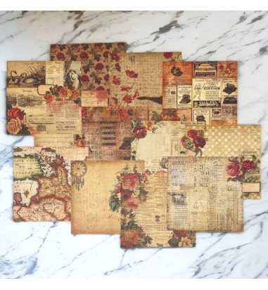 Set foi hârtie creativă 15x15cm model...