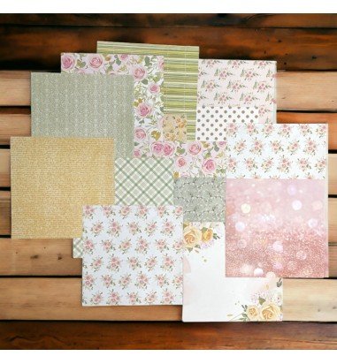 Set foi hârtie creativă 15x15cm model...