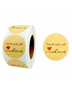 Rolă 500 stickere rotunde...