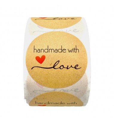 Rolă 500 stickere rotunde 3.8cm - mix...