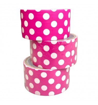 Bandă adezivă cu model - tipar roz...