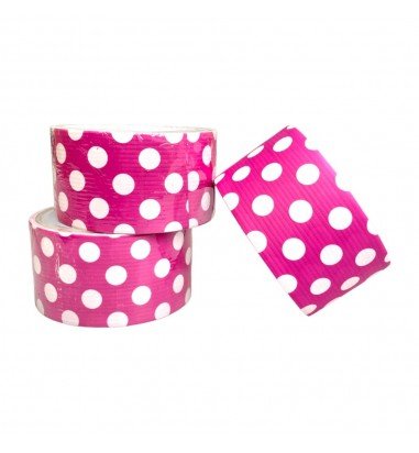 Bandă adezivă cu model - tipar roz...