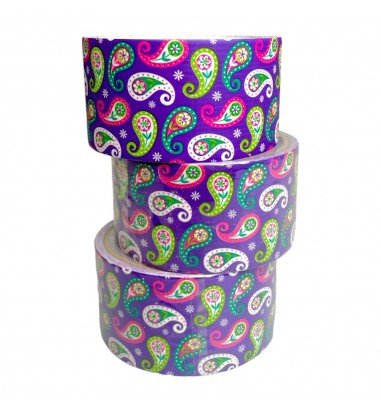 Bandă adezivă cu model - floricele...