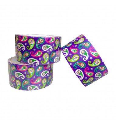 Bandă adezivă cu model - floricele...