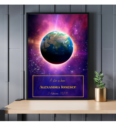 Rama foto personalizata A star is born