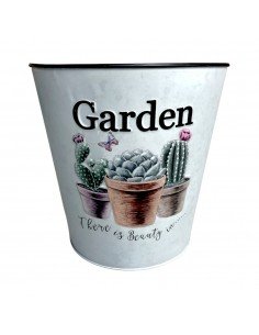 Ghiveci rotund din metal...