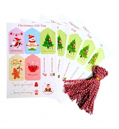 Etichete Crăciun forme diferite cu...