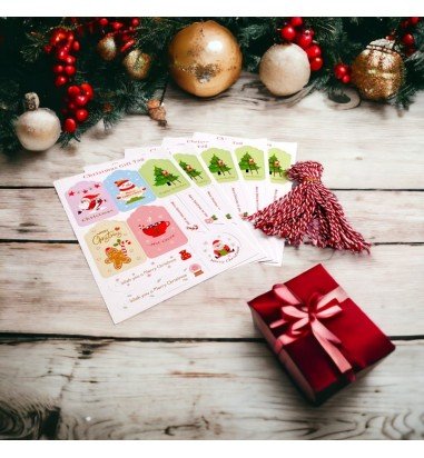 Etichete Crăciun forme diferite cu...