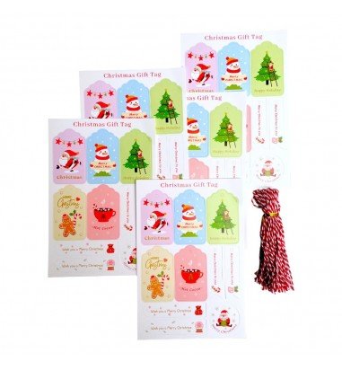 Etichete Crăciun forme diferite cu...