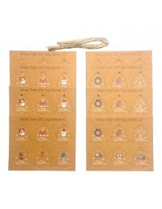 Etichete brad de Crăciun cu...