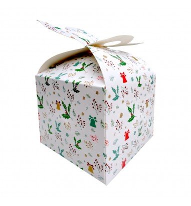 Cutie Crăciun cu mâner dublu - alb...