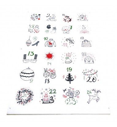 Set 10 foi x 24 stickere de Crăciun...