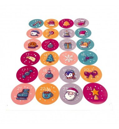 Set 10 foi x 24 stickere de Crăciun...